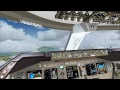 FSX PMDG 747 400 Landing in Hong Kong International Airport from Chicago O Hare Intl HD