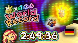 World Record Super Mario Sunshine 120 Shines Speedrun In 24936