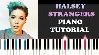 Halsey ft Lauren Jauregui - Strangers (Piano Tutorial )