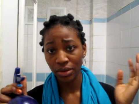 Quick tutorial on how to do bantu knots on TWAA teenie weenie ASS afro 