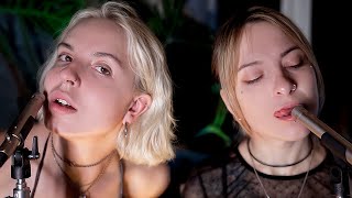 Double Asmr Elsa And Vally Mouth And Breath Sounds 4K