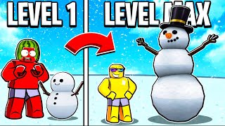 Building The Ultimate Snowman In Roblox