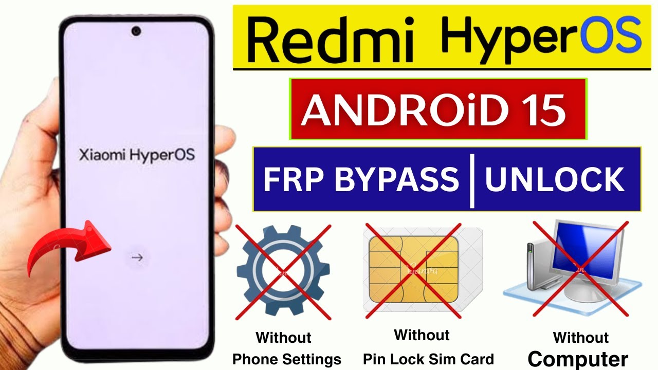 Xaiomi Redmi HyperOs 2.0 Frp Unlock 2025 | Redmi Android Xaiomi Redmi HyperOs 2.0 Frp Unlock 2025 | Redmi Android