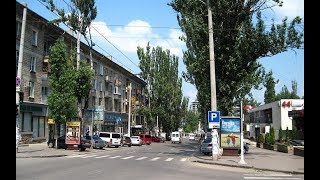 Видео 48(2) Кишинев, Улица ПУШКИНА тротуар к ЛЕНИНА (Штефана) и табло для газет от Кишинёв Молдова, улица Андрей Дога, Кишинёв, Молдавия