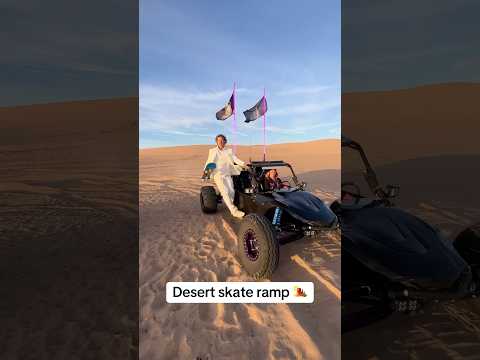 Secret desert skate ramp 🛹🏜️ #skateboarding
