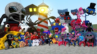 All Poppy Playtime Family Vs All Monsters In Garry's Mod!