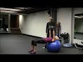 Stability ball dumbell chest press