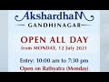 Akshardham Gandhinagar Open All Day