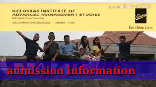 Kiams Two-Year Post Graduate Diploma In Management Kirloskar Insute Of Advanced Management Study