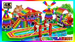 How To Build Tropical Mega Mansion With Fish Pond And Build Rainbow Bridge On River