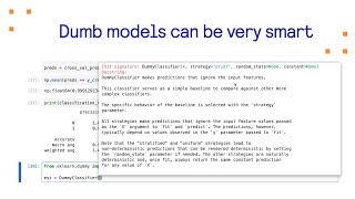 Dumb models can be very smart