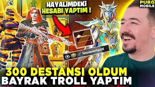 300 Destansi Oldum - Bayrak Troll Yaparken Ünlü Yayinciya Denk Geldi̇m - Pubg Mobi̇le