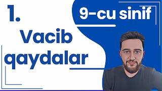 9-Cu Sinif Buraxılış Tipli Suallar 1-Ci Video