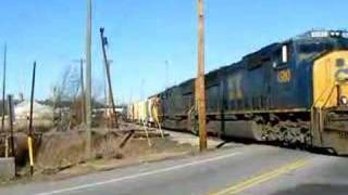 Csx 4580 Swiches Around Greenvilles Csx Yard