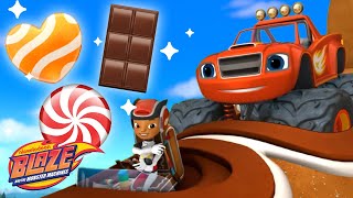 Blaze Shape Game #8 Candy Rescues w/ AJ! 🍭 | Blaze And The Monster Machines