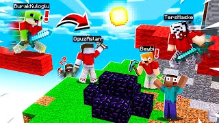 OĞUZ ASLAN & TERS MASKE İLE EFSANEVİ SAVAŞ! ft.Beybi - Minecraft Bed Wars