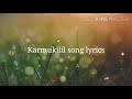 Kaarmukilil full song lyrics | Bachelor Party | Lyric Gallery