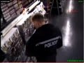 Police Officer stealing computer games