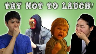 Koreans React to Try Not to Laugh Challenge