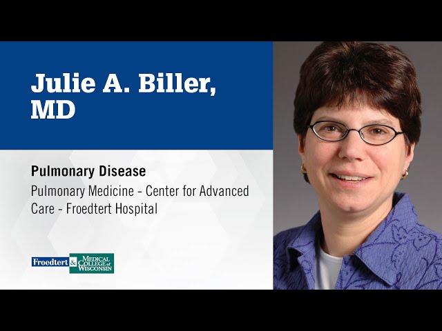 Watch Dr. Julie A. Biller, pulmonologist on YouTube.