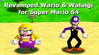Revamped Wario And Waluigi For Super Mario 64 Model Imports