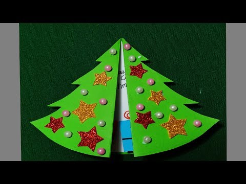 Cách làm thiệp giáng sinh hình cây thông / THIỆP GIÁNG SINH 3D