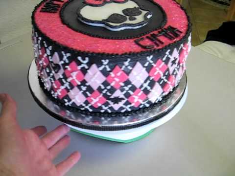 Birthday Cake Shot on Monster High Cake Decorating Pink Skull