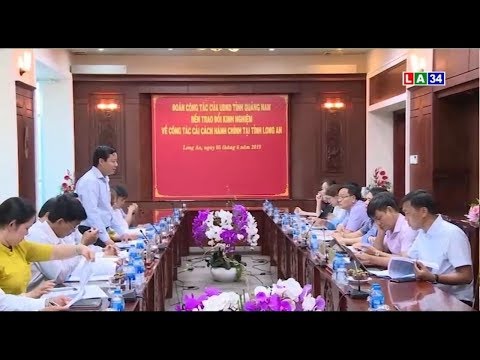 Lãnh đạo UBND tỉnh Long An tiếp và làm việc với đoàn công tác tỉnh Quảng Nam | LONG AN TV