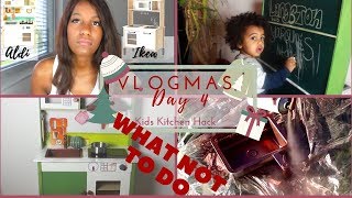 Ikea Duktig Aldi Play Kitchen Hack WHAT NOT TO DO || VL0GMAS DAY 4 ||