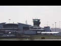 Sideways landings at Leeds Airport in 50mph winds