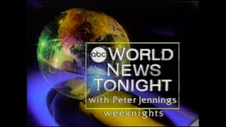 World News Tonight With Peter Jennings Promo Abc, 1997