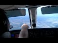 12 yr old Ben landing the Twin Cessna 414 with Paul guiding him in.