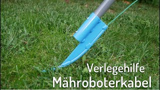 Begrenzungsdraht Mähroboter Verlegehilfe | Kabelblitz | Komfortversion