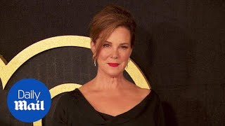 Bold in black! Elizabeth Perkins arrives at HBO Emmys bash