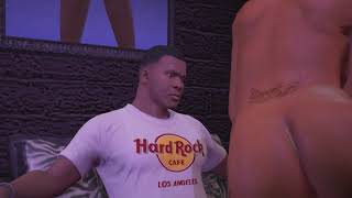 GTA 5 PC Franklin Gets A Nude Lap Dance From Peach