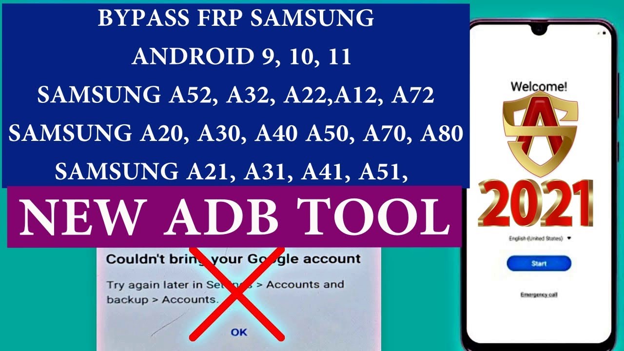 FRP ALL SAMSUNG ADB METHOD ANDROID 9, 10, 11 FRP ALL SAMSUNG ADB METHOD ANDROID 9, 10, 11