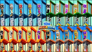 TALKING TOM HERO DASH || ALL SUPER HEROES - 5 COLOUR'S SUIT & 5 TIME'S FIND THE 