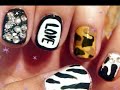 Mix 'n' Match Nails ♥ Kylie Jenner Inspired ! (Camouflage, Border Manicure, Dripping, Zebra Print)