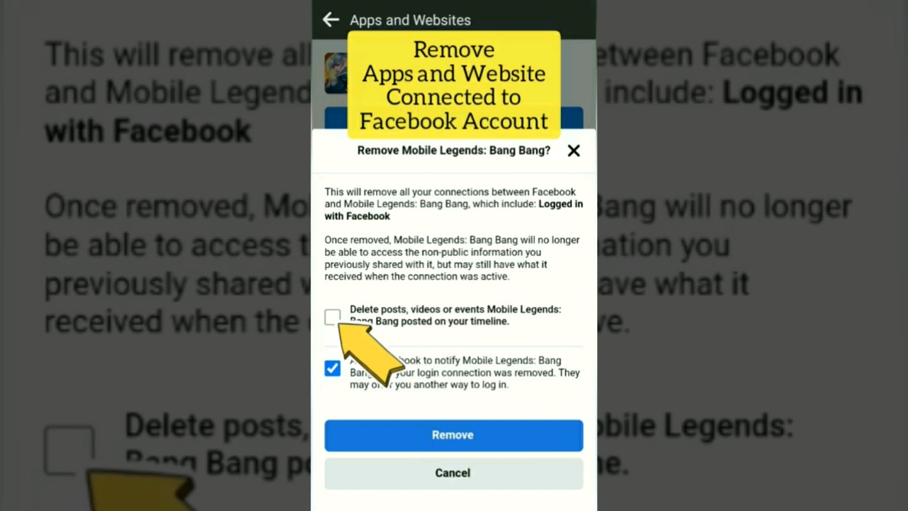 Remove APPS and WEBSITE that connected in Facebook Remove APPS and WEBSITE that connected in Facebook