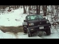 Greg's Toyota Tacoma busting through the snow and Ice. Taco Surprize