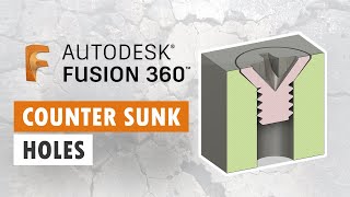 Counter Sunk Holes and Sketch Splitting - Fusion 360