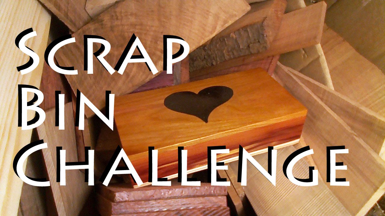 Scrap Bin Challenge - Scroll Saw Box with Epoxy Inlay 