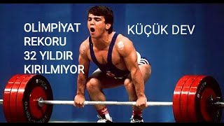 190 Kg Kaldırdı Dünya Halter Şampiyonu Nai̇m Süleymanoğlu..