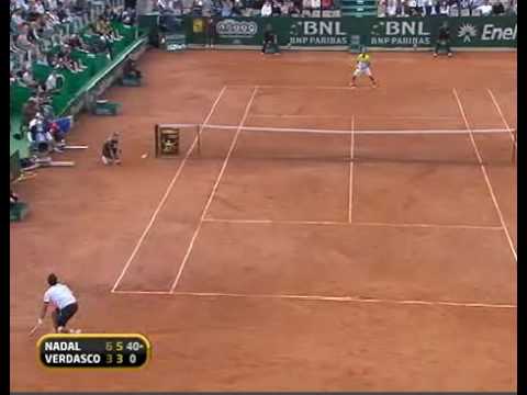 ナダル vs． Verdasco， ATP Rome 2009 Quarter-決勝戦（ファイナル）　s， Match Point