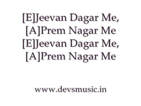 Mitwa Karaoke Guitar chords www.devsmusic.in Devs Music Academy...