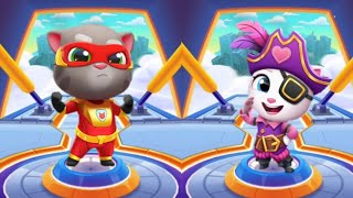Talking Tom Hero Dash Vs Talking Tom D Run 2 - All Levels Unlock Android Ios Gameplay Ajejgbw