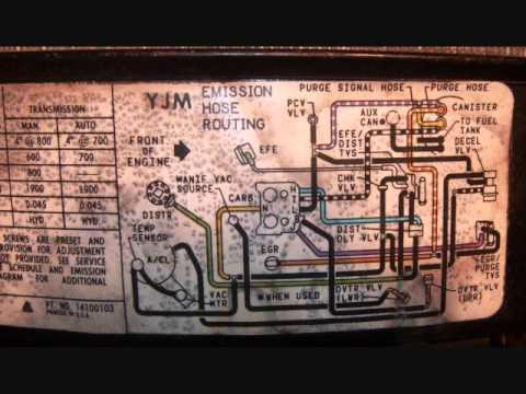 1986 Chevy K20 Vacuum Diagram - YouTube
