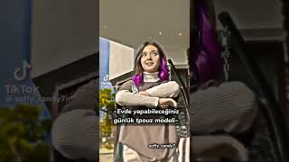 Evde Yapabileceğiniz Günlük Topuz Modeli
