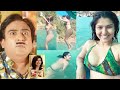 Taarak Mehta Ka Ooltah Chashmah Sonu aka Nidhi Bhanushali Bikini Jump👙 Swimming In A Lake😍