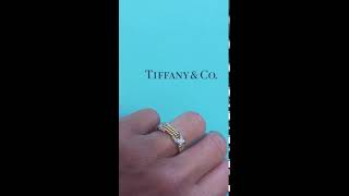 Tiffany & Co. Schlumberger Three Section Diamond And Rope A Upper Luxury Band